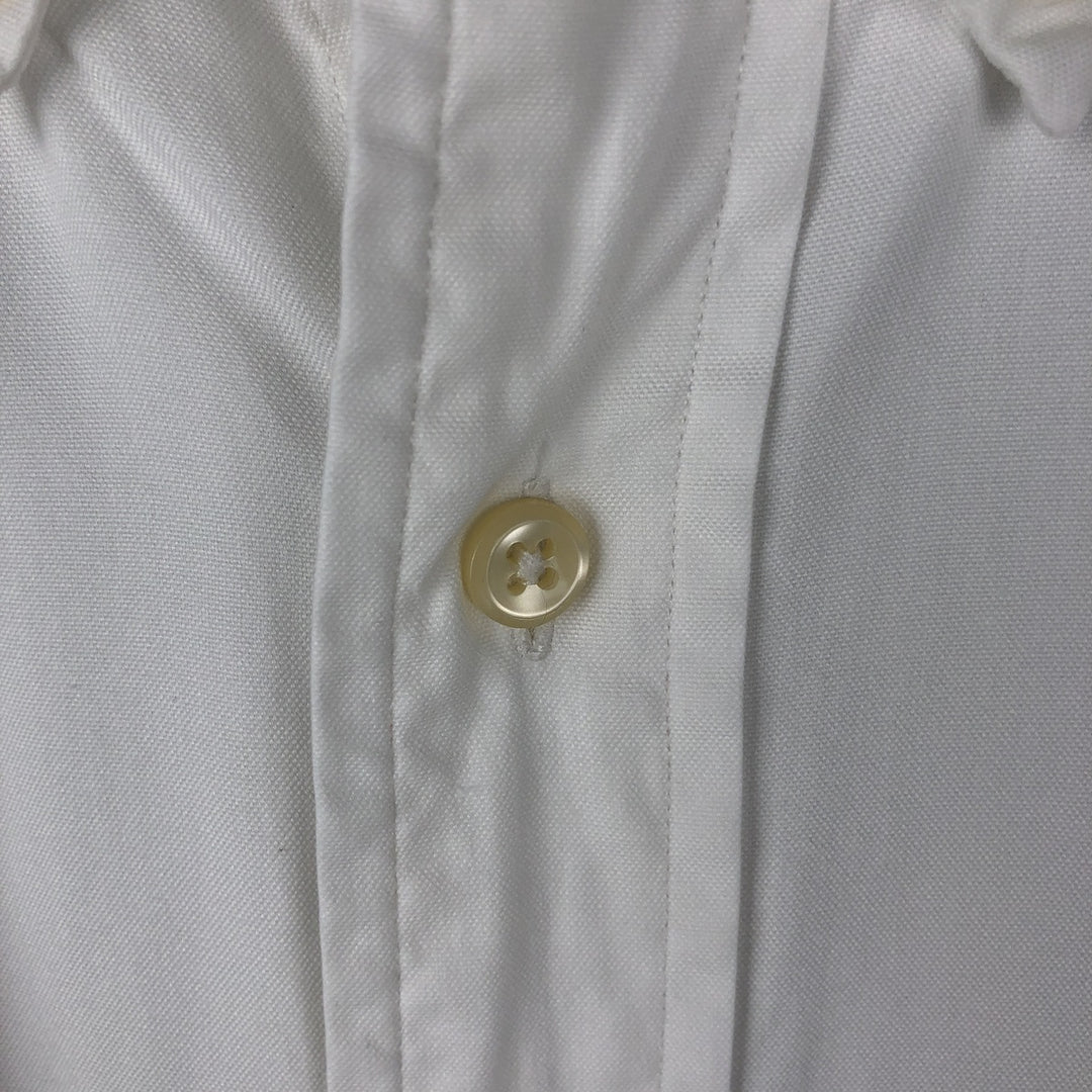 Ralph Lauren YARMOUTH long sleeve button down shirt, men's size L cotton white type Vintage Second Hand