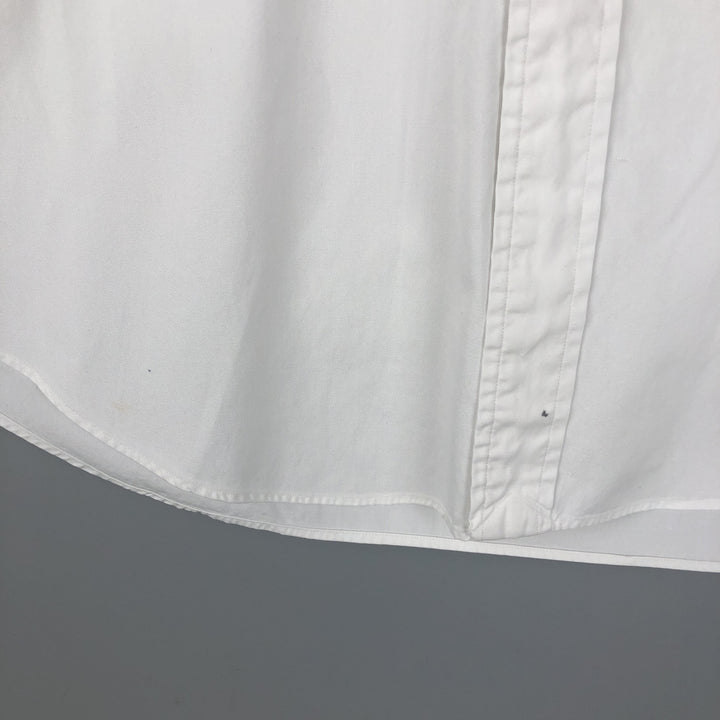 Ralph Lauren YARMOUTH long sleeve button down shirt, men's size L cotton white type Vintage Second Hand