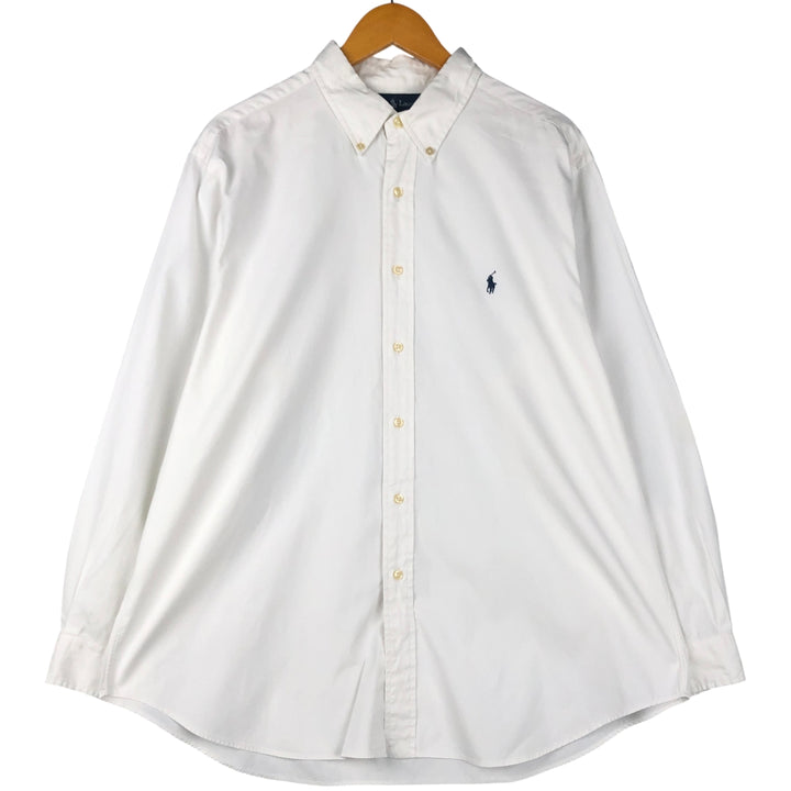 Ralph Lauren Classic Fit Long Sleeve Button Down Shirt Men's XL cotton white type Vintage Second Hand