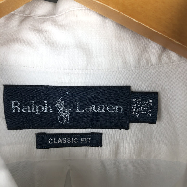 Ralph Lauren Classic Fit Long Sleeve Button Down Shirt Men's XL cotton white type Vintage Second Hand