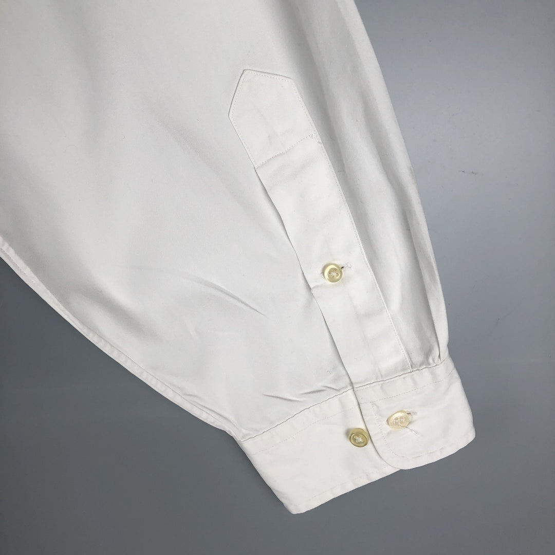 Ralph Lauren Classic Fit Long Sleeve Button Down Shirt Men's XL cotton white type Vintage Second Hand