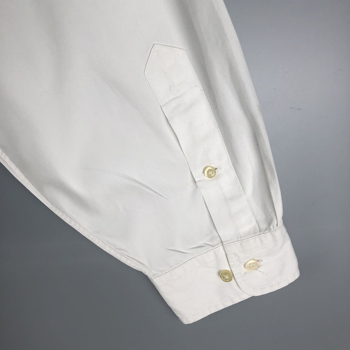 Ralph Lauren Classic Fit Long Sleeve Button Down Shirt Men's XL cotton white type Vintage Second Hand
