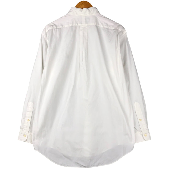 Ralph Lauren YARMOUTH long sleeve button down shirt, men's size L cotton white type Vintage Second Hand