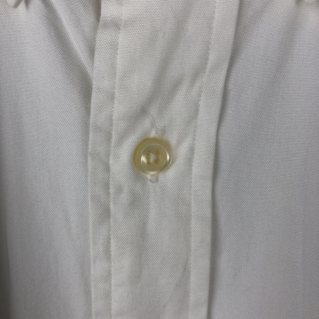 Ralph Lauren YARMOUTH long sleeve button down shirt, men's size L cotton white type Vintage Second Hand