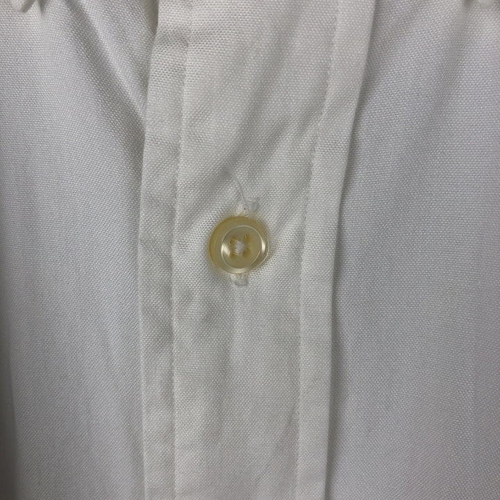 Ralph Lauren YARMOUTH long sleeve button down shirt, men's size L cotton white type Vintage Second Hand