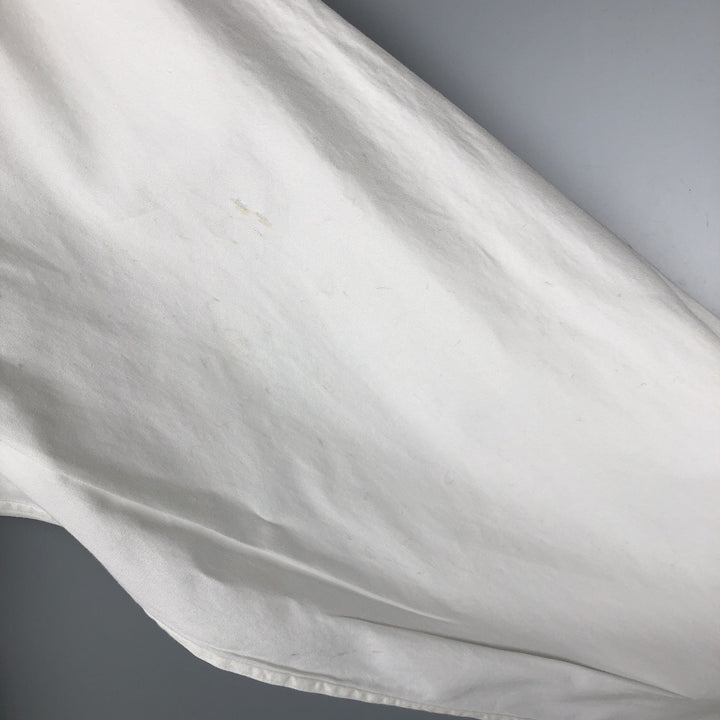Ralph Lauren YARMOUTH long sleeve button down shirt, men's size L cotton white type Vintage Second Hand