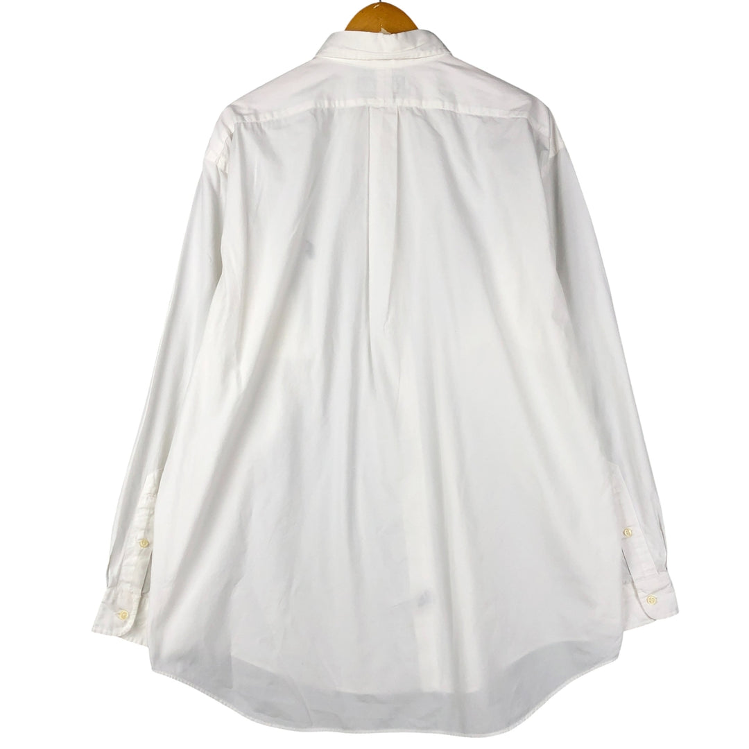 Ralph Lauren BLAKE long sleeve button down shirt, men's XL size cotton white type Vintage Second Hand