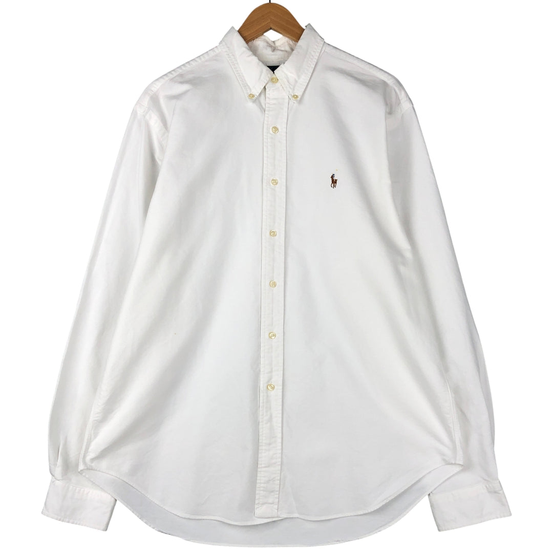 Ralph Lauren Classic Fit Long Sleeve Button Down Shirt Men's XL cotton white type Vintage Second Hand
