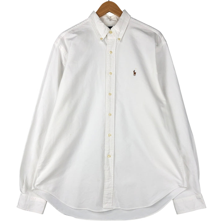 Ralph Lauren Classic Fit Long Sleeve Button Down Shirt Men's XL cotton white type Vintage Second Hand