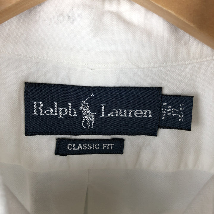 Ralph Lauren Classic Fit Long Sleeve Button Down Shirt Men's XL cotton white type Vintage Second Hand