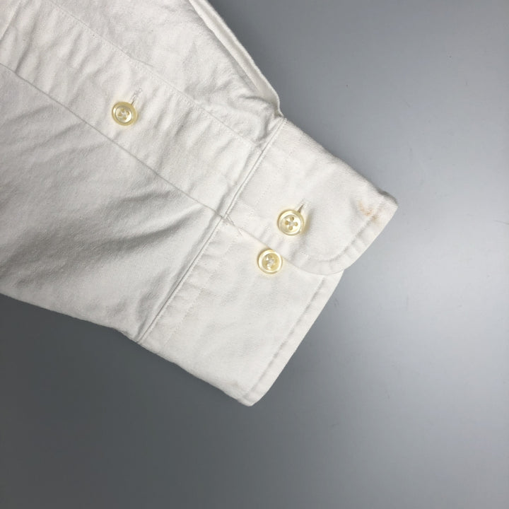 Ralph Lauren Classic Fit Long Sleeve Button Down Shirt Men's XL cotton white type Vintage Second Hand