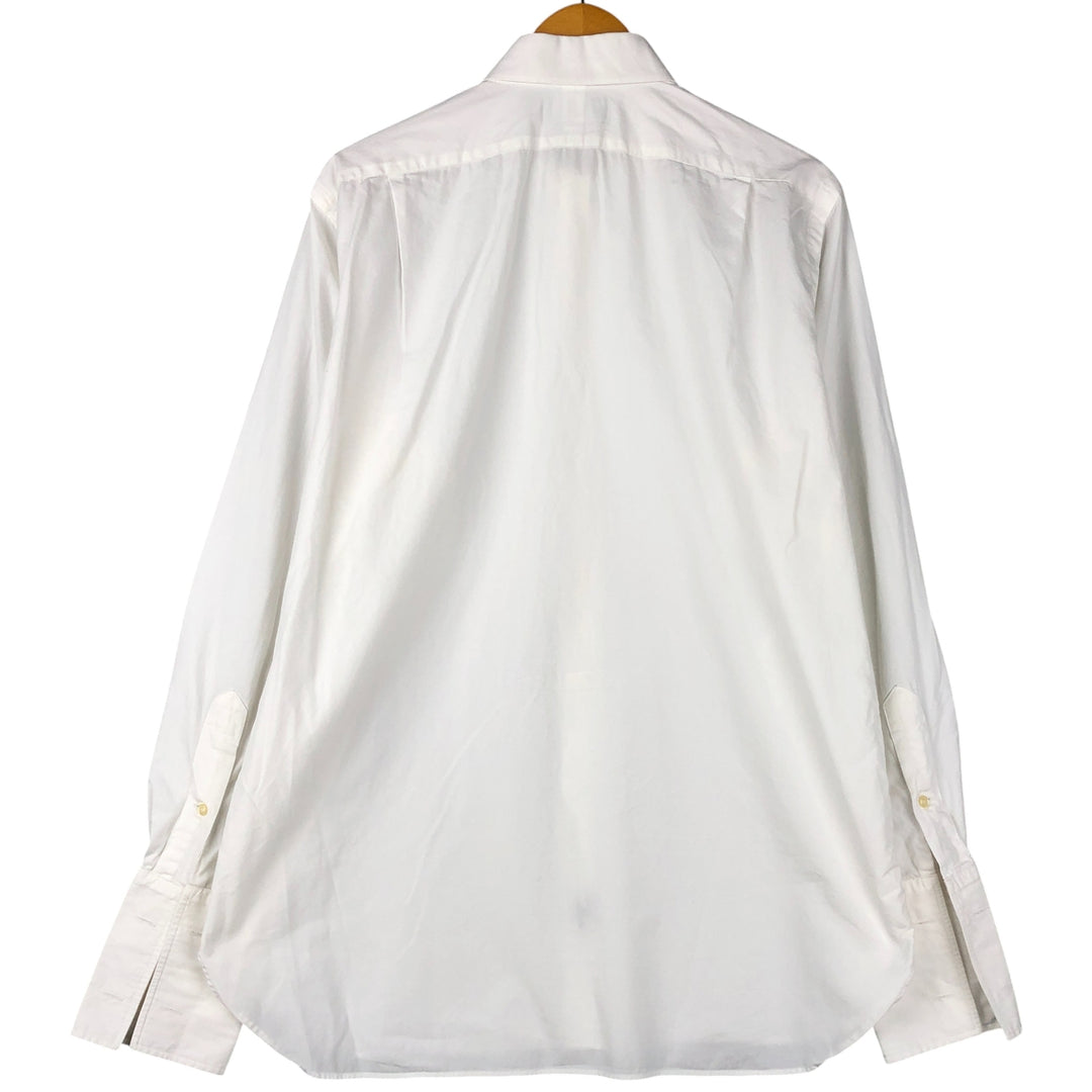 Ralph Lauren POLO by Ralph Lauren REGENT CLASSIC FIT long-sleeved cotton shirt with cuffs, men's size L cotton white type Vintage Second Hand