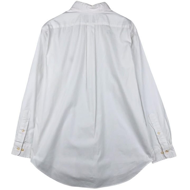 Ralph Lauren Classic Fit Long Sleeve Button Down Shirt, Men's Size L cotton white type Vintage Second Hand