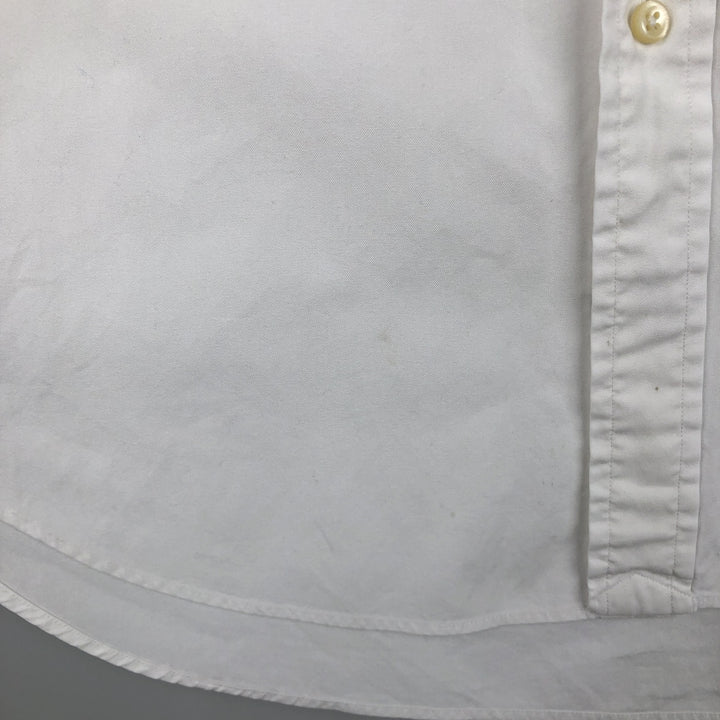 Ralph Lauren Classic Fit Long Sleeve Button Down Shirt, Men's Size L cotton white type Vintage Second Hand