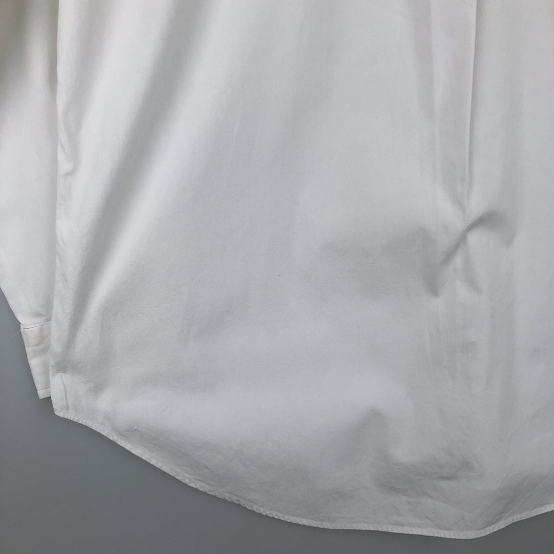 Ralph Lauren Classic Fit Long Sleeve Button Down Shirt, Men's Size L cotton white type Vintage Second Hand