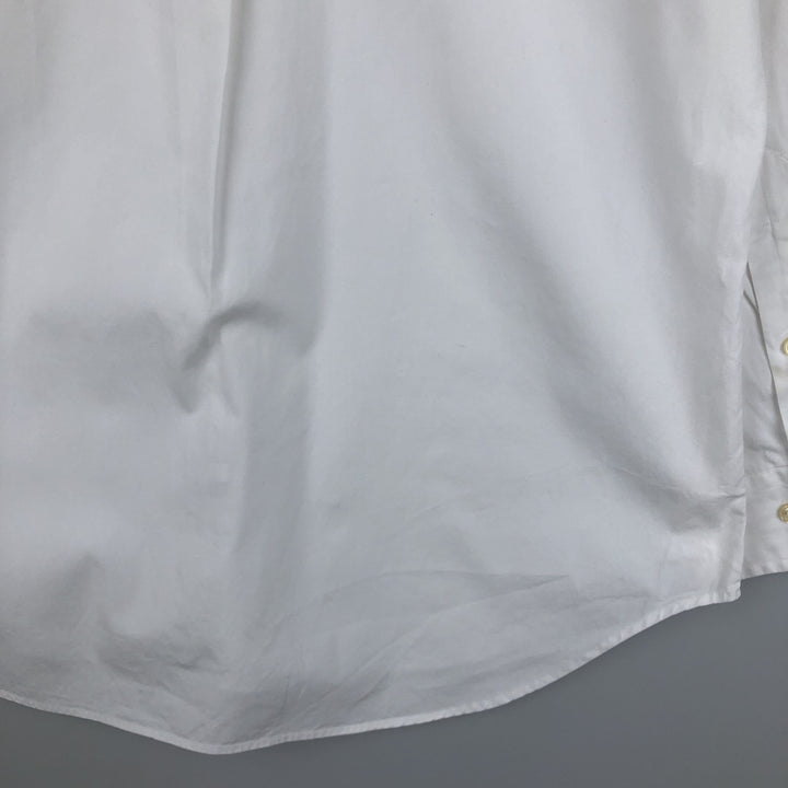 Ralph Lauren Classic Fit Long Sleeve Button Down Shirt, Men's Size L cotton white type Vintage Second Hand