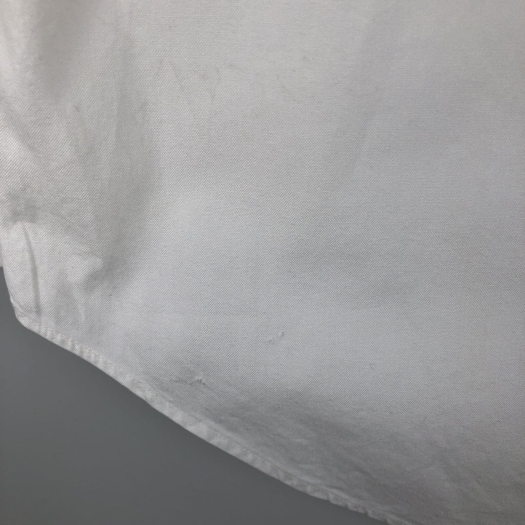 Ralph Lauren Classic Fit Long Sleeve Button Down Shirt, Men's Size L cotton white type Vintage Second Hand