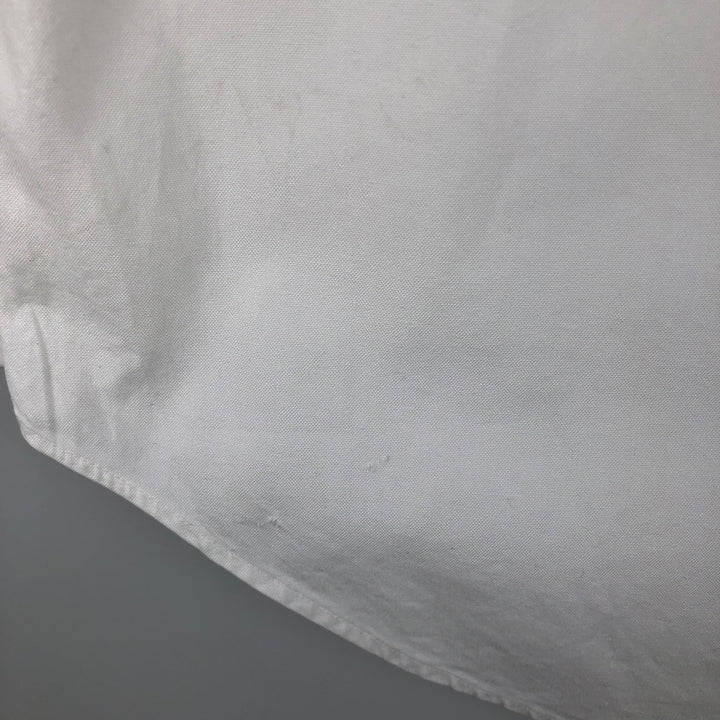 Ralph Lauren Classic Fit Long Sleeve Button Down Shirt, Men's Size L cotton white type Vintage Second Hand