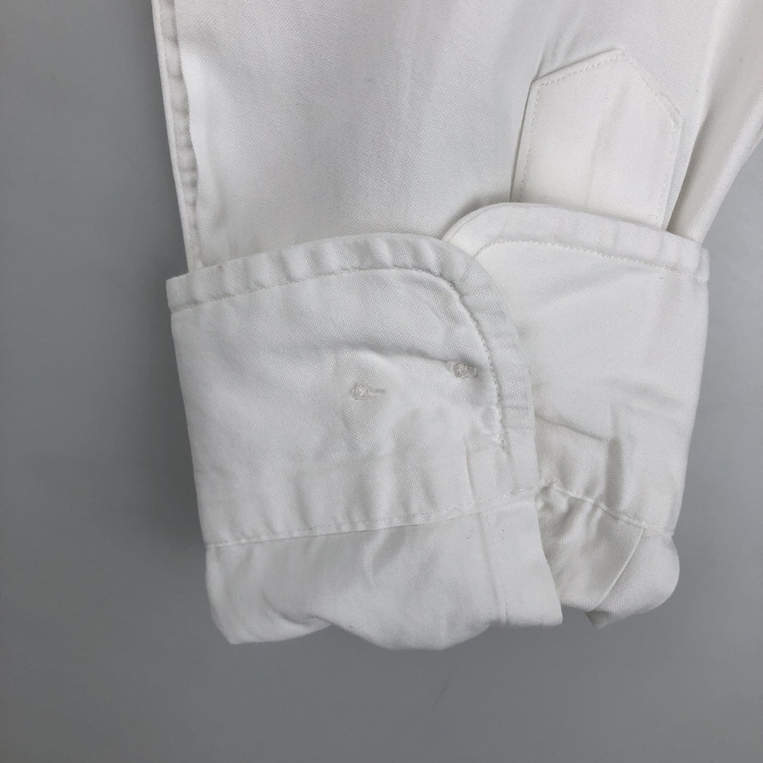Ralph Lauren Classic Fit Long Sleeve Button Down Shirt, Men's Size L cotton white type Vintage Second Hand