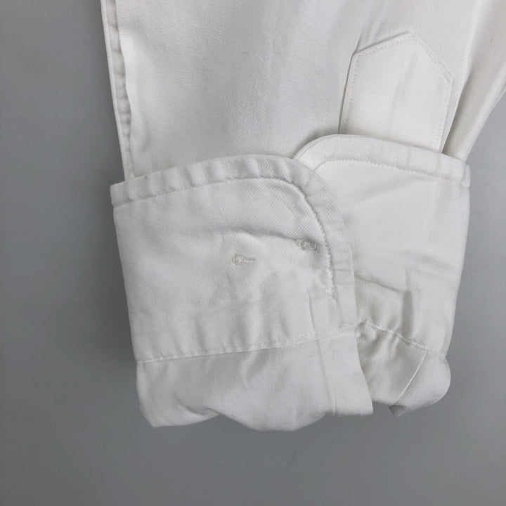 Ralph Lauren Classic Fit Long Sleeve Button Down Shirt, Men's Size L cotton white type Vintage Second Hand