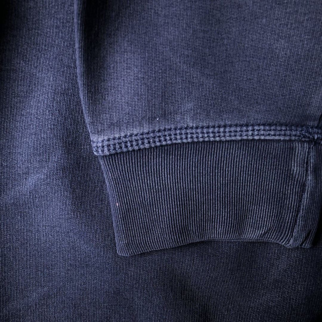 90'S Tommy Hilfiger logo sweatshirt, men's size L cotton navy blue type Vintage Second Hand