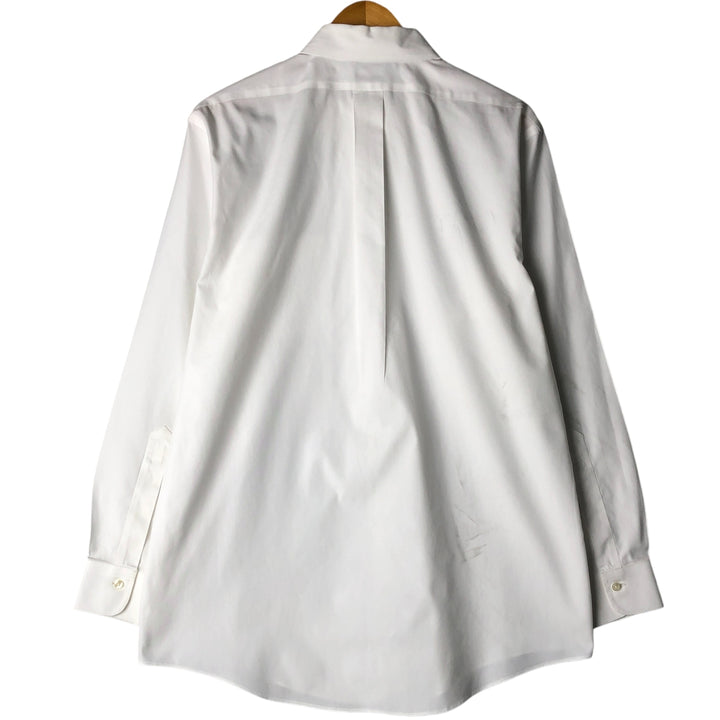Brooks Brothers Est.1818 Classic Long Sleeve Button-Down Shirt, Men's Size L Supima Cotton white type Vintage Second Hand