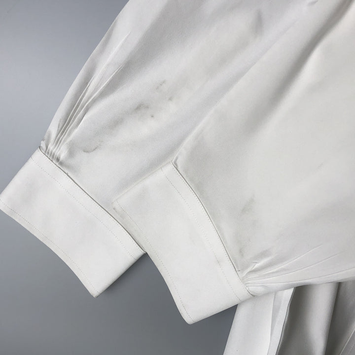 Brooks Brothers Est.1818 Classic Long Sleeve Button-Down Shirt, Men's Size L Supima Cotton white type Vintage Second Hand
