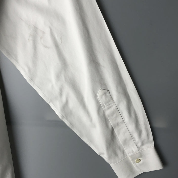 Brooks Brothers Est.1818 Classic Long Sleeve Button-Down Shirt, Men's Size L Supima Cotton white type Vintage Second Hand