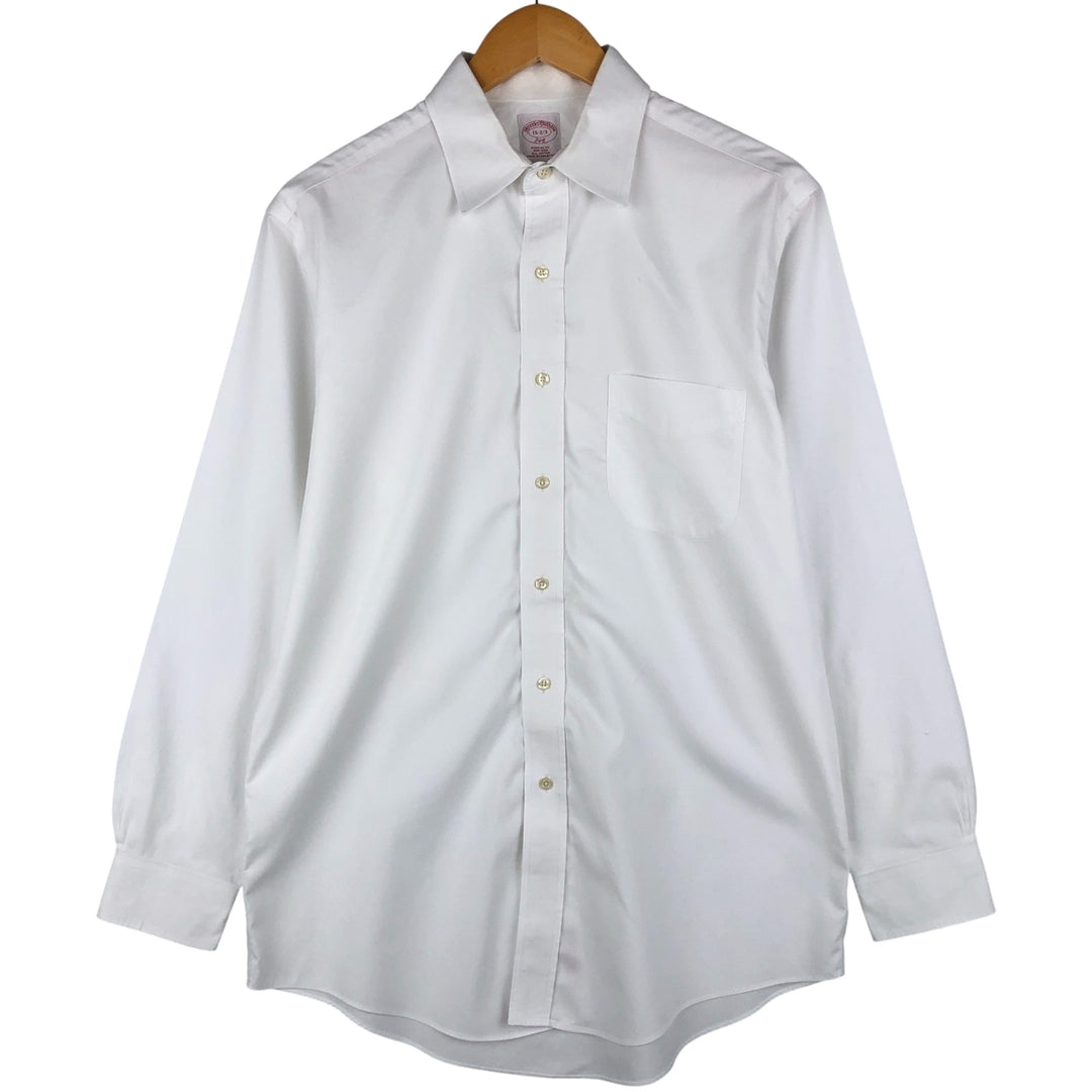 Brooks Brothers 346 long sleeve cotton shirt, men's size M cotton white type Vintage Second Hand