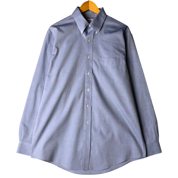 Brooks Brothers 346 long sleeve button-down shirt, men's size L cotton Blue type light blue Vintage Second Hand