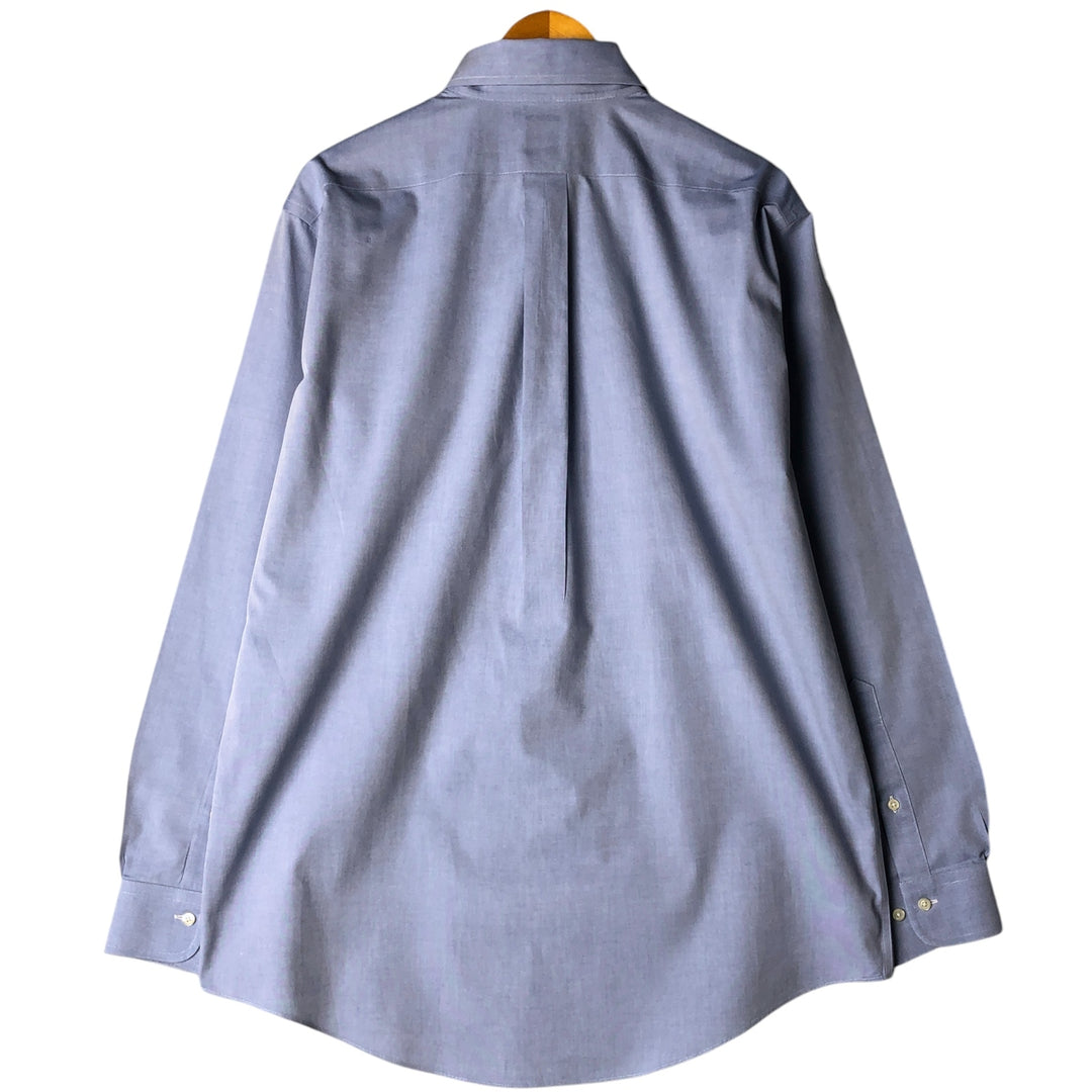 Brooks Brothers 346 long sleeve button-down shirt, men's size L cotton Blue type light blue Vintage Second Hand