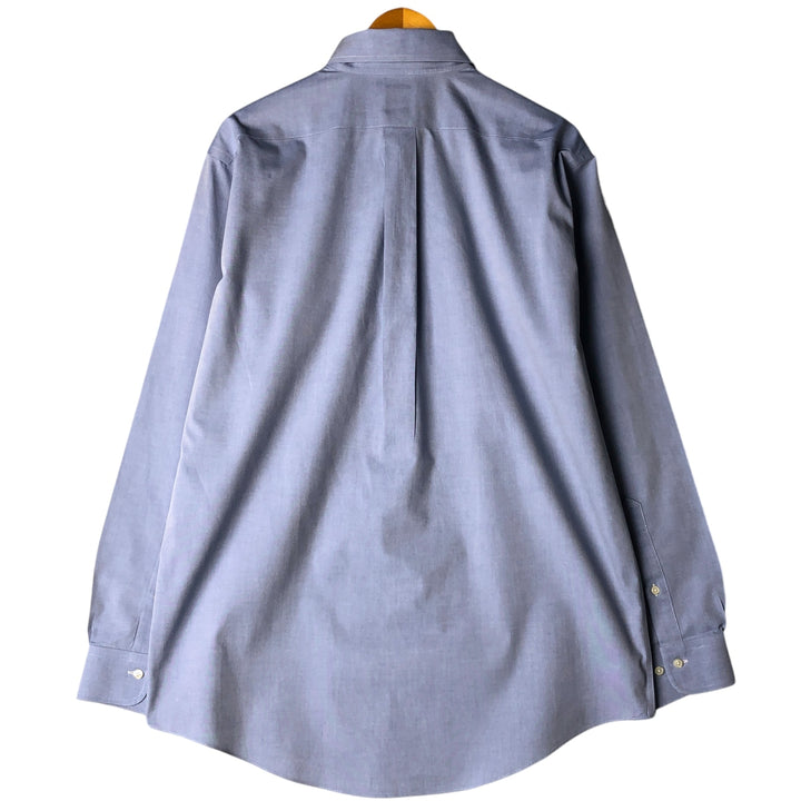 Brooks Brothers 346 long sleeve button-down shirt, men's size L cotton Blue type light blue Vintage Second Hand