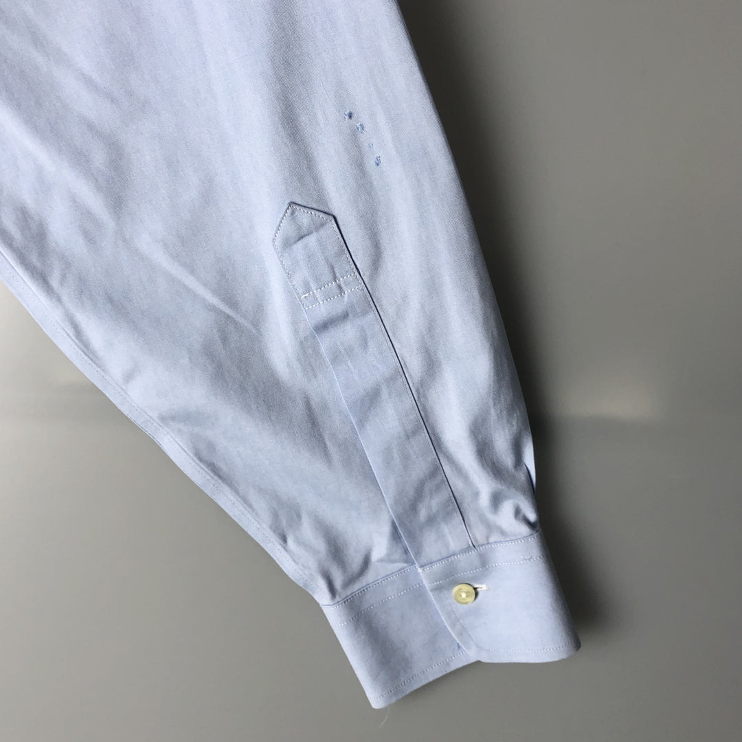 Brooks Brothers Est.1818 Long Sleeve Button-Down Shirt, Men's Size L cotton Blue type light blue Vintage Second Hand