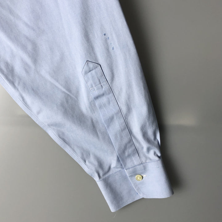 Brooks Brothers Est.1818 Long Sleeve Button-Down Shirt, Men's Size L cotton Blue type light blue Vintage Second Hand