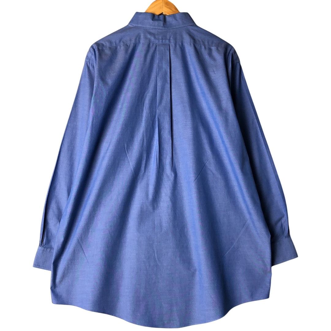 Brooks Brothers Est.1818 Long Sleeve Cotton Shirt, Men's XL cotton blue type Vintage Second Hand
