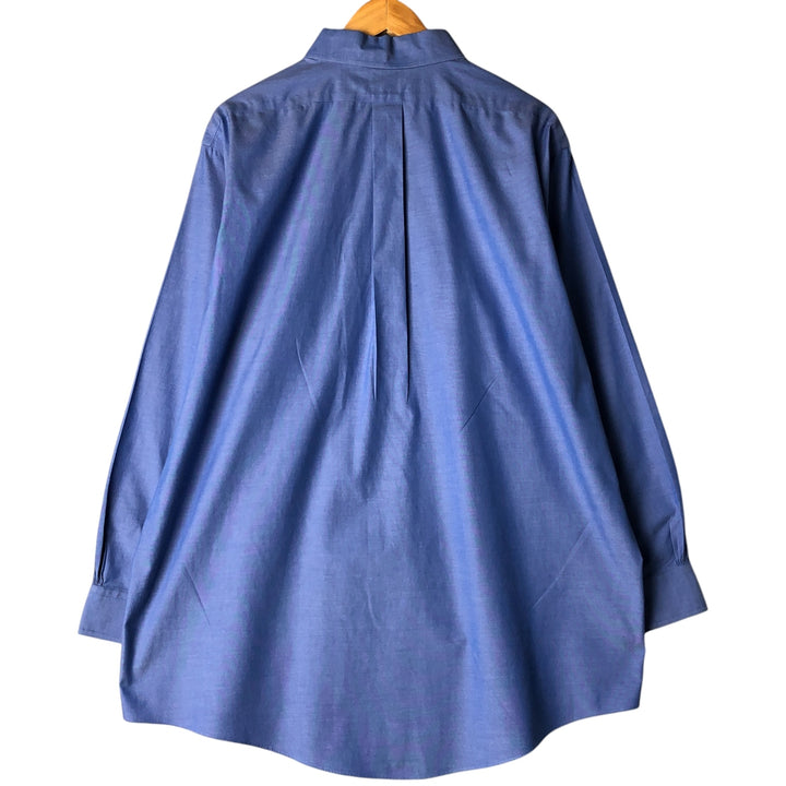Brooks Brothers Est.1818 Long Sleeve Cotton Shirt, Men's XL cotton blue type Vintage Second Hand