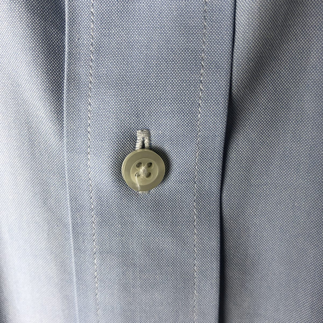 Brooks Brothers Est. 1818 REGENT Wide Collar Long Sleeve Cotton Shirt, Men's Size L Supima Cotton Blue type light blue Vintage Second Hand
