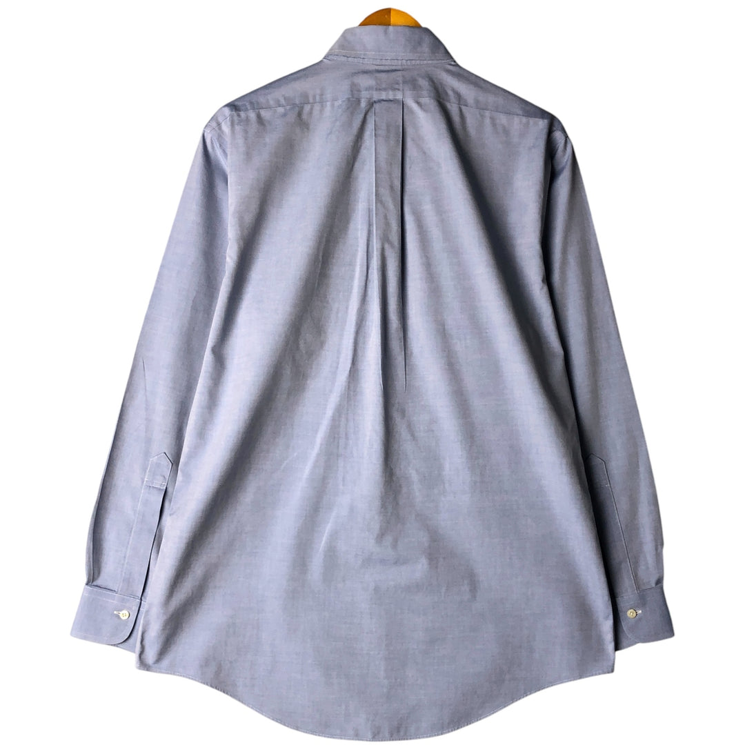 Brooks Brothers Est.1818 Long Sleeve Button-Down Shirt, Men's Size L cotton Blue type light blue Vintage Second Hand