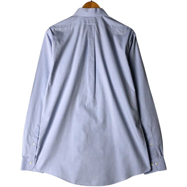 Brooks Brothers 1818 REGENT Wide Collar Long Sleeve Button-Down Shirt, Men's Size L cotton Blue type light blue Vintage Second Hand