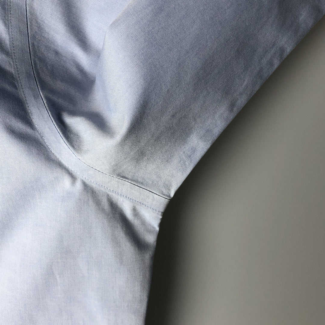 Brooks Brothers 1818 REGENT Wide Collar Long Sleeve Button-Down Shirt, Men's Size L cotton Blue type light blue Vintage Second Hand