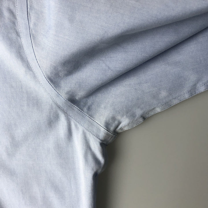 Brooks Brothers 1818 REGENT Wide Collar Long Sleeve Button-Down Shirt, Men's Size L cotton Blue type light blue Vintage Second Hand
