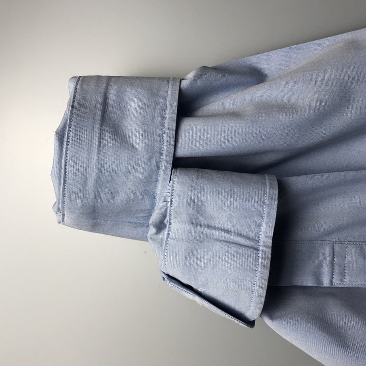 Brooks Brothers 1818 REGENT Wide Collar Long Sleeve Button-Down Shirt, Men's Size L cotton Blue type light blue Vintage Second Hand