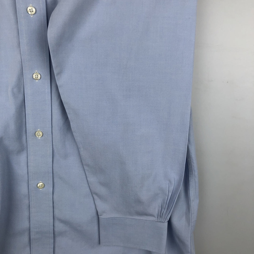Brooks Brothers Est. 1818 REGENT Long Sleeve Button-Down Shirt, Men's Size Medium Supima Cotton Blue type light blue Vintage Second Hand