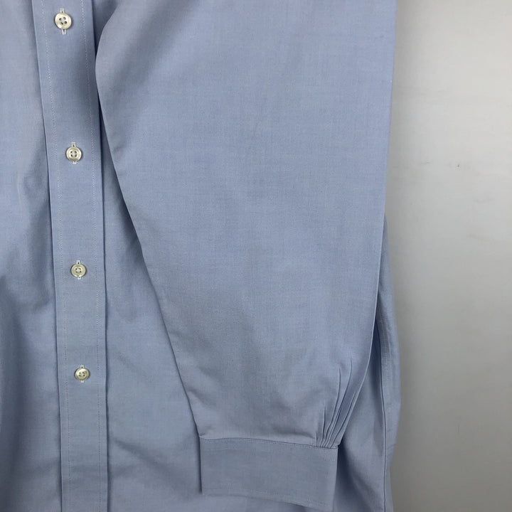 Brooks Brothers Est. 1818 REGENT Long Sleeve Button-Down Shirt, Men's Size Medium Supima Cotton Blue type light blue Vintage Second Hand