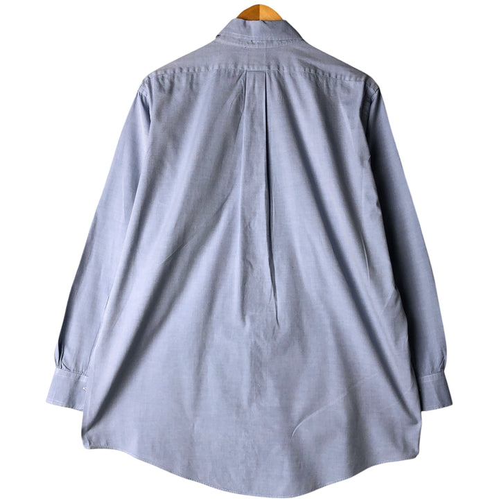 Brooks Brothers Est.1818 Long Sleeve Button-Down Shirt, Men's Size L cotton Blue type light blue Vintage Second Hand