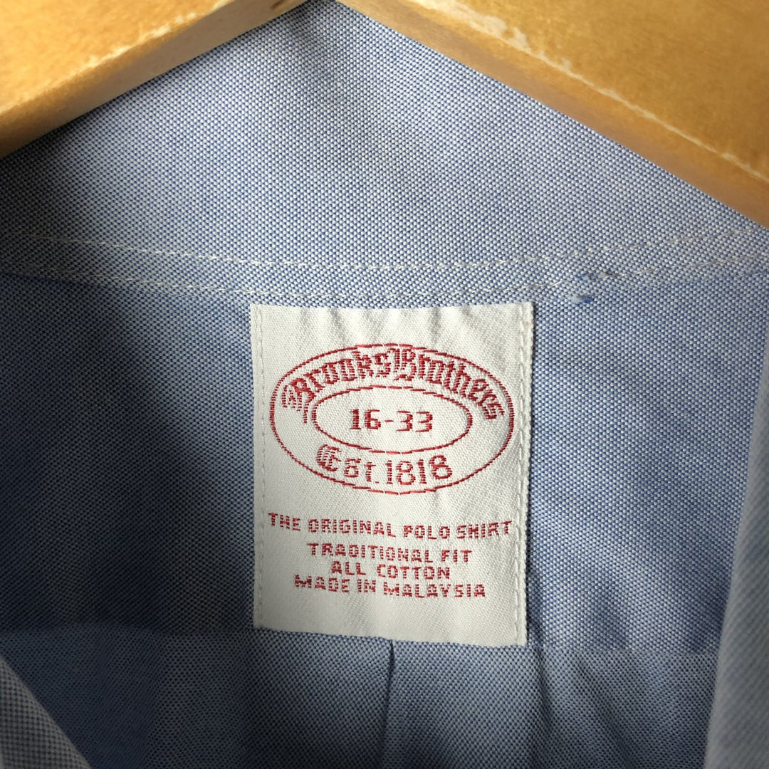 Brooks Brothers Est.1818 Long Sleeve Button-Down Shirt, Men's Size L cotton Blue type light blue Vintage Second Hand