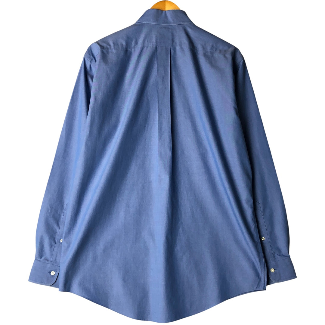 Brooks Brothers 346 long sleeve cotton shirt, men's size M cotton blue type Vintage Second Hand