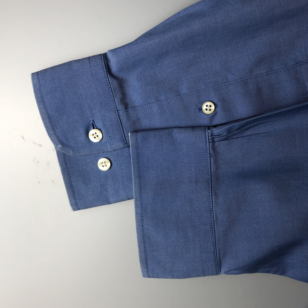 Brooks Brothers 346 long sleeve cotton shirt, men's size M cotton blue type Vintage Second Hand