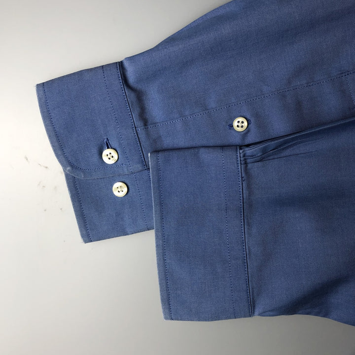 Brooks Brothers 346 long sleeve cotton shirt, men's size M cotton blue type Vintage Second Hand