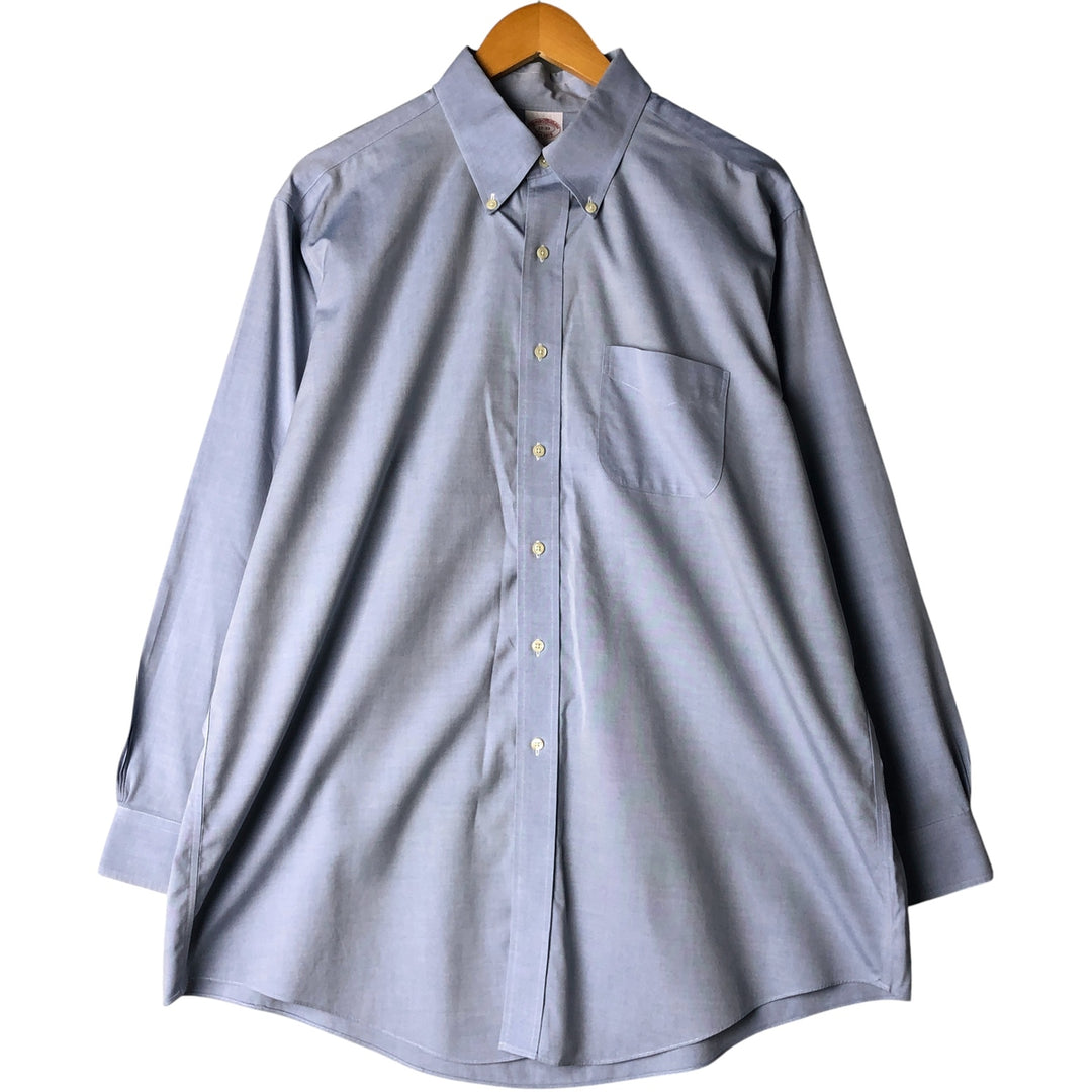 Brooks Brothers Est.1818 Long Sleeve Button Down Shirt Men's XL cotton Blue type light blue Vintage Second Hand